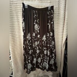 Christopher & Banks brown skirt medium